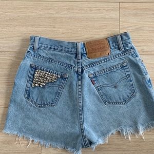 100% Vintage Handmade Levi’s Distressed Shorts